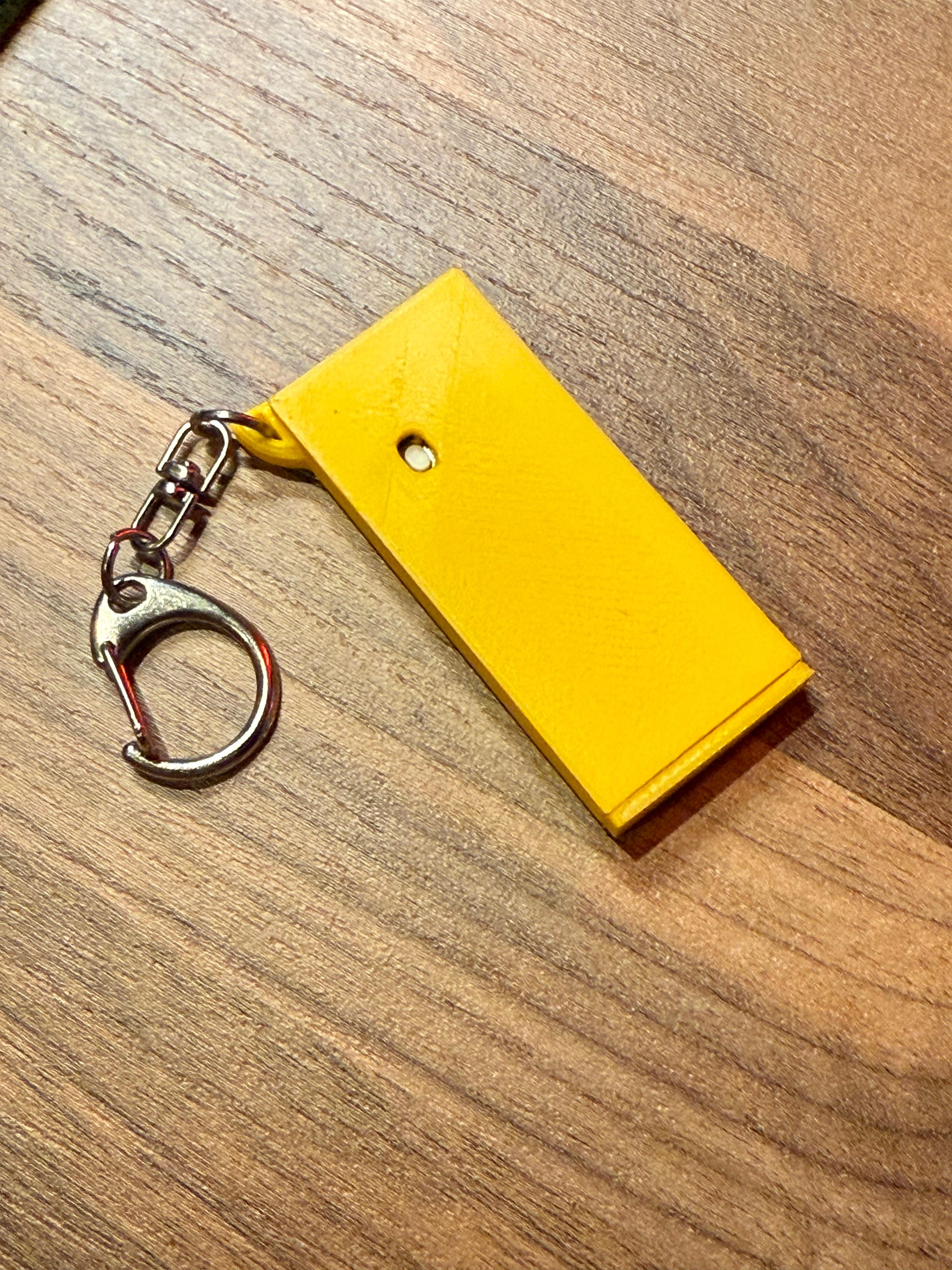 Raspberry Pico Keychain Case - flap open